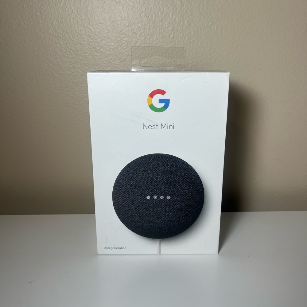 google Nest Mini Smart Speaker - Charcoal Black